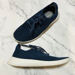 Allbirds Sneakers Mens 10 Blue Tree Runners Weave Walking Everyday Shoes